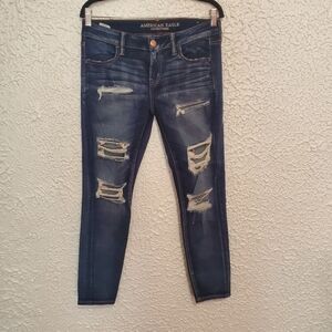 AMERICAN EAGLE WOMEN JEANS SHORT SIZE 10 USED